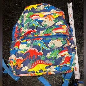 Mini Boden Multicolor Dinosaur Kids Backpack